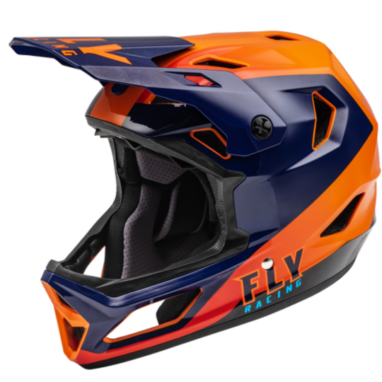 FLY Racing Rayce Helmets Navy/Orange/Red